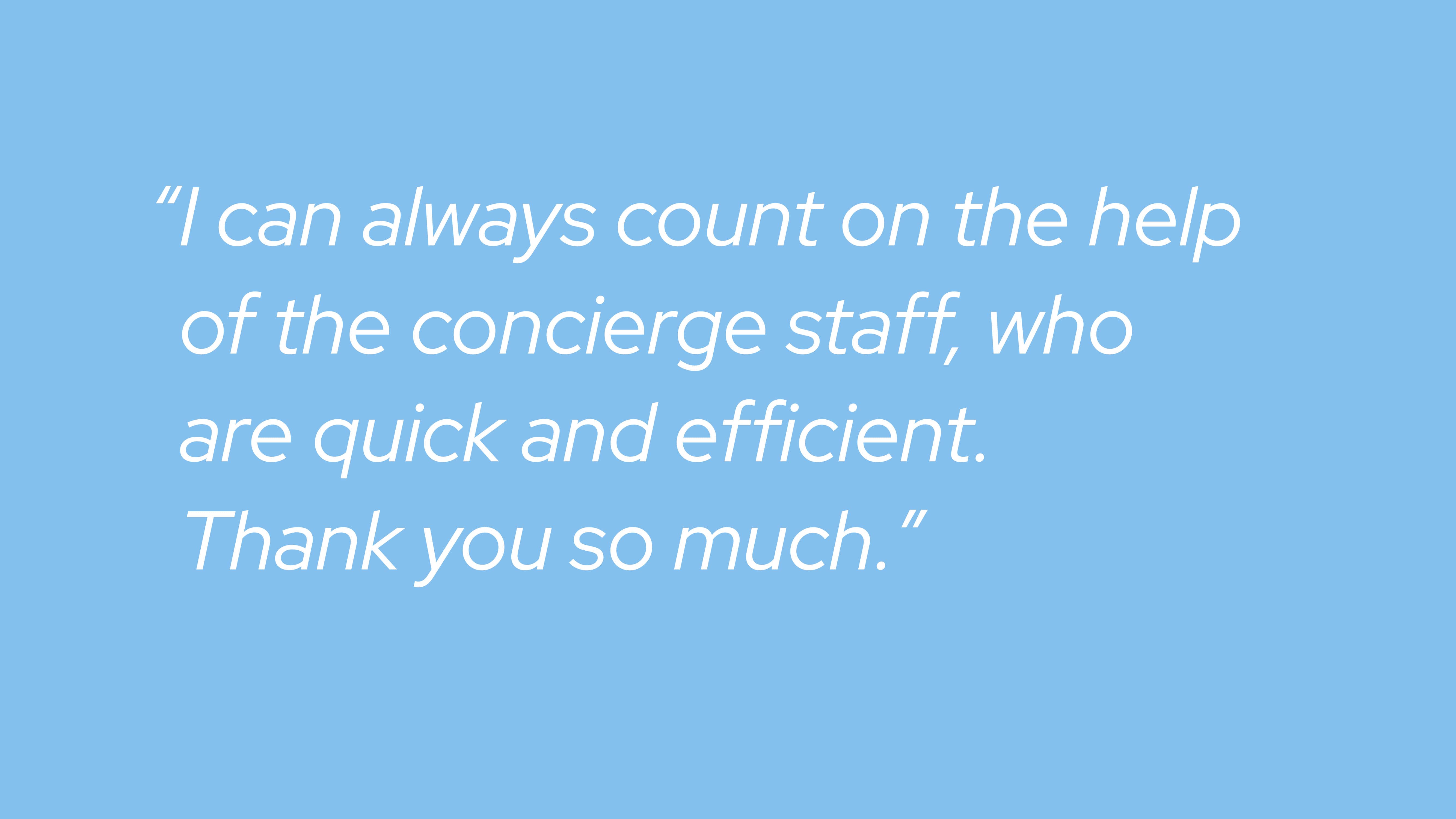 A Qualcomm member testimonial quote on a blue background.