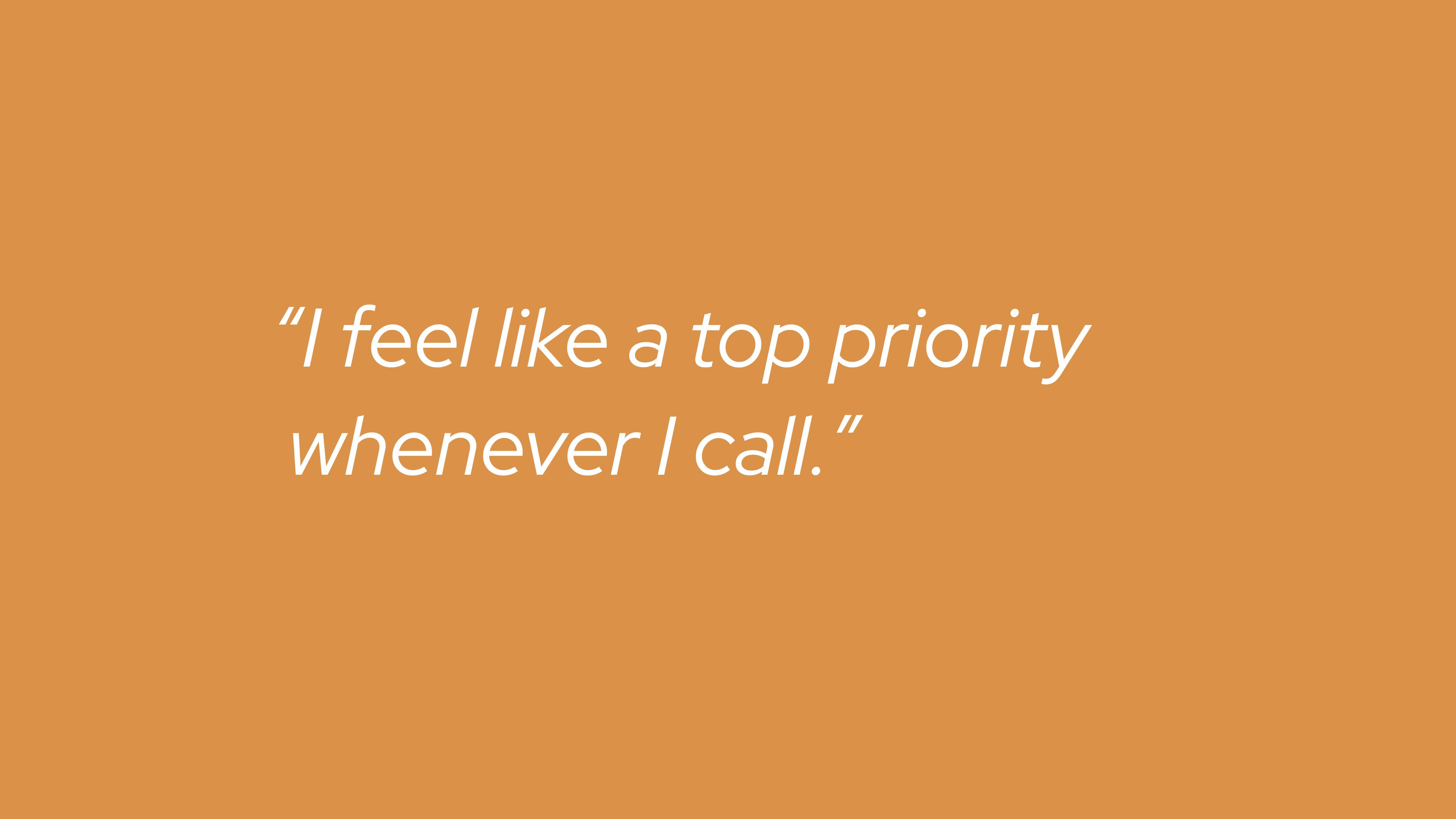 A Qualcomm member testimonial quote on an orange background.