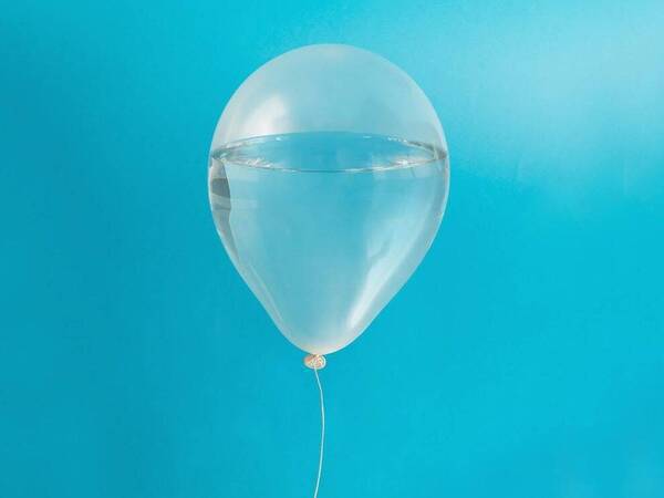 Urinary incontinence symbol.